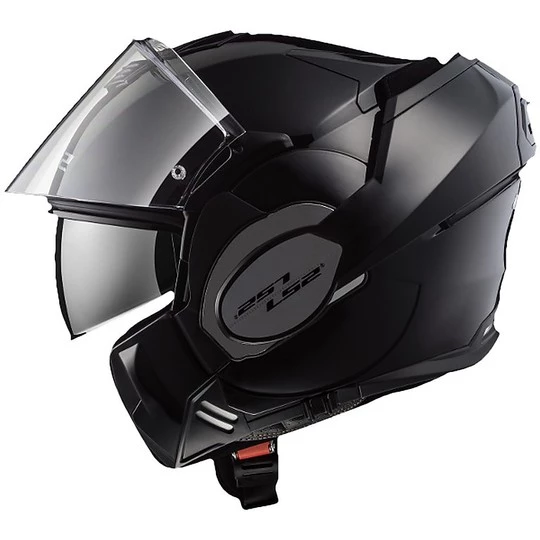 Le moins cher 🎁 Casque De Moto Modulaire Avec LS2 FF399 VALIANT Protège-menton Pliant Solide Noir Mat 🎉 – Image 7