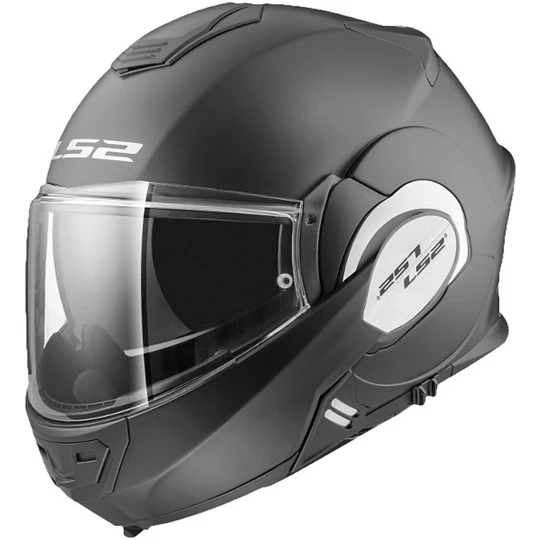 Vente flash ✔️ Casque De Moto Modulaire Avec LS2 FF399 VALIANT Protège-menton Pliant Titane Mat Solide ⭐ – Image 2