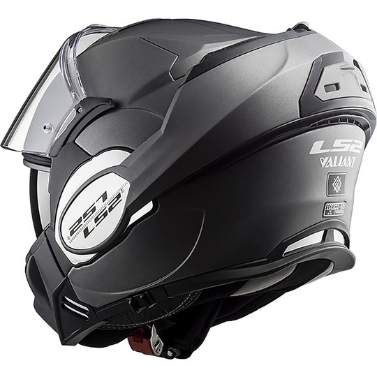 Vente flash ✔️ Casque De Moto Modulaire Avec LS2 FF399 VALIANT Protège-menton Pliant Titane Mat Solide ⭐ – Image 9
