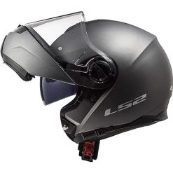 Remise 😀 Casque De Moto Modulaire LS2 Double Visor FF325 Strobe Titanium 😍