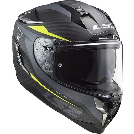 Grosses soldes 😀 Casque De Moto Tout Carbone Touring Ls2 FF327 CHALLENGER C Drone Caron Matt Fluo Yellow 🛒 – Image 8