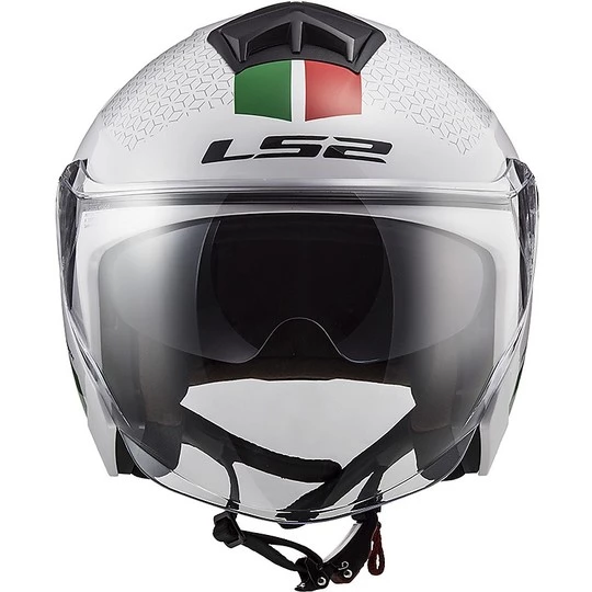 Bon marché 🔔 Casque Jet Ls2 Double Visor Ls2 OF573 TWISTER 2 Combo Blanc Vert Rouge 🥰 – Image 14