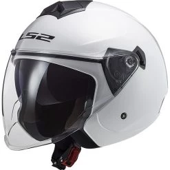Meilleure affaire 🌟 Casque Jet Ls2 Double Visor Ls2 OF573 TWISTER 2 Solid White 💯