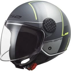 Promo ⭐ Casque Jet Moto Ls2 OF558 SPHERE LUX Firm Noir Mat Titane 😉
