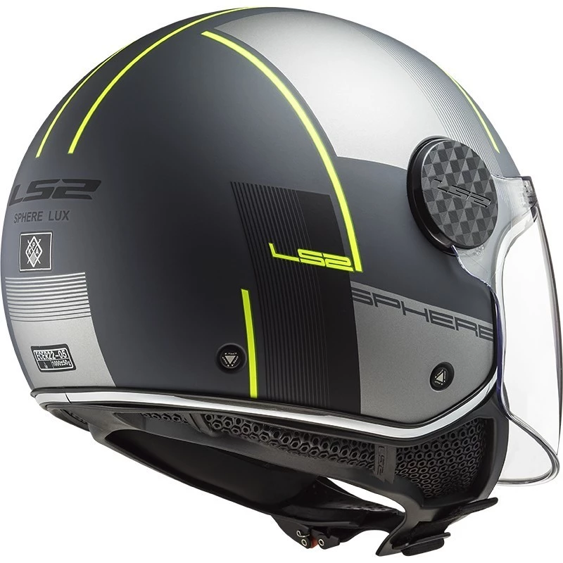Promo ⭐ Casque Jet Moto Ls2 OF558 SPHERE LUX Firm Noir Mat Titane 😉 – Image 2