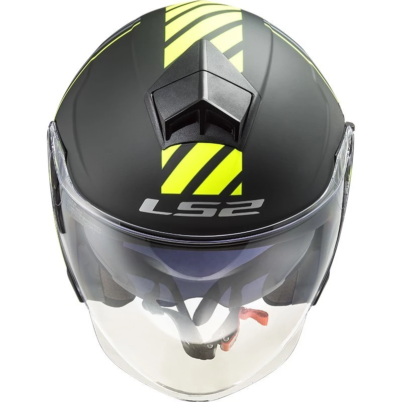 Promo 😍 Casque Jet Moto Ls2 OF573 TWISTER 2 Luna Noir Titane Mat 🤩 – Image 3
