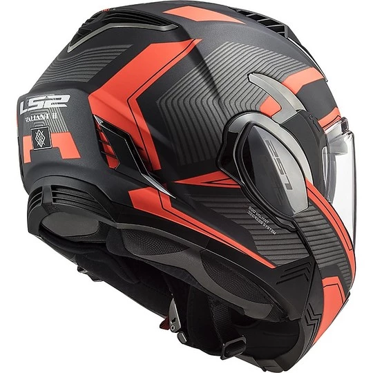 Remise 😀 Casque Modulaire Pliable Ls2 FF900 VALIANT 2 Revo Titanium Matt Orange Fluo ❤️ – Image 5