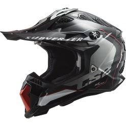 Coupon 🧨 Casque Moto Cross Enduro Off Road Ls2 MX700 SUBVERTER EVO Arched Noir Argent Titane ✔️