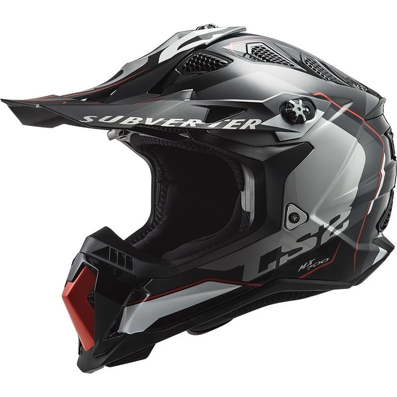 Coupon 🧨 Casque Moto Cross Enduro Off Road Ls2 MX700 SUBVERTER EVO Arched Noir Argent Titane ✔️
