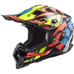 Vente flash 🤩 Casque Moto Cross Enduro Off Road Ls2 MX700 Subverter Evo RASCAL Noir Orange Fluo 🧨