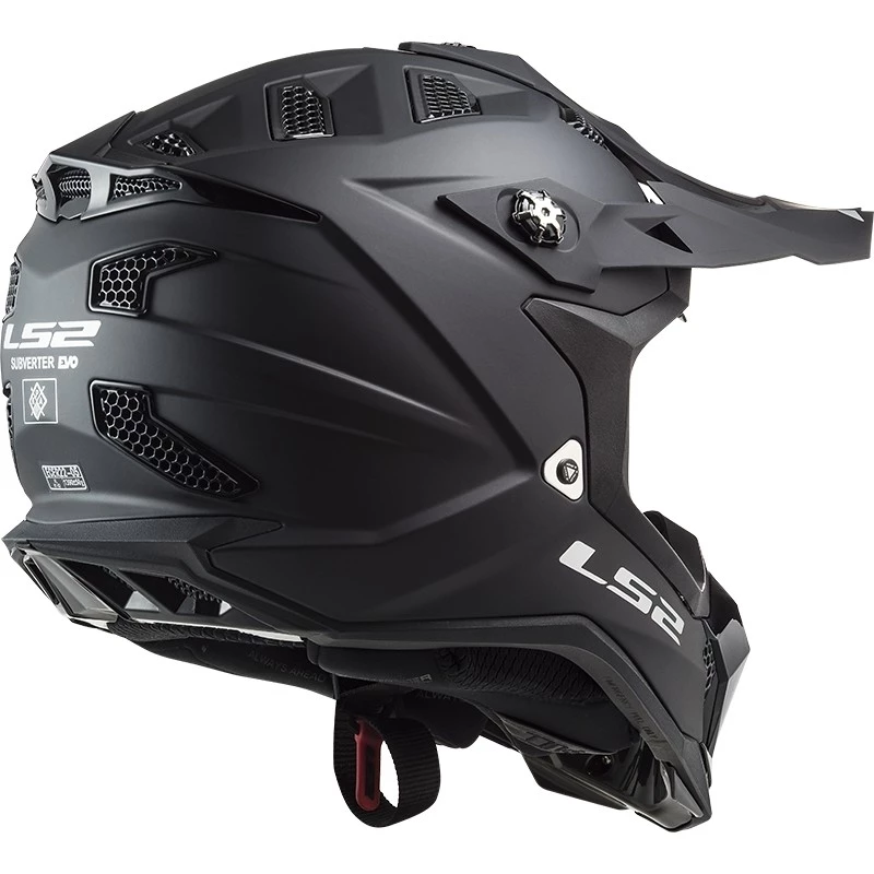 Promo đ„ Casque Moto Cross Enduro Off Road Ls2 MX700 Subverter Evo SOLID Noir Mat â â Image 2