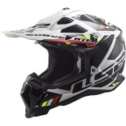 Meilleure affaire 💯 Casque Moto Cross Enduro Off Road Ls2 MX700 SUBVERTER EVO Stomp Blanc Noir 🎉