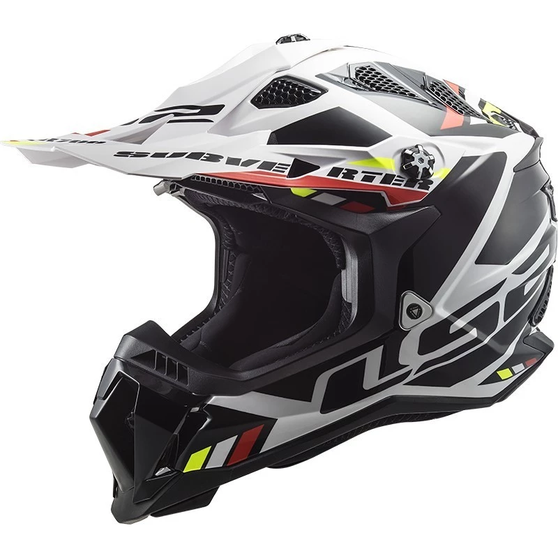 Meilleure affaire 💯 Casque Moto Cross Enduro Off Road Ls2 MX700 SUBVERTER EVO Stomp Blanc Noir 🎉