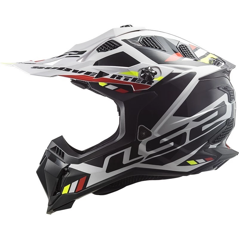 Meilleure affaire 💯 Casque Moto Cross Enduro Off Road Ls2 MX700 SUBVERTER EVO Stomp Blanc Noir 🎉 – Image 3