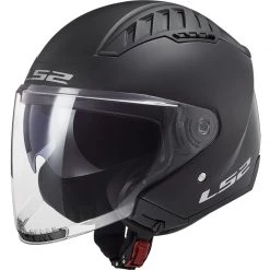 Sortie 🎁 Casque Moto Double Visière Jet Ls2 OF600 Copter Solid Matt Black ✨
