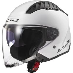 Meilleure vente 😍 Casque Moto Double Visière Jet Ls2 OF600 Copter Solid White 💯