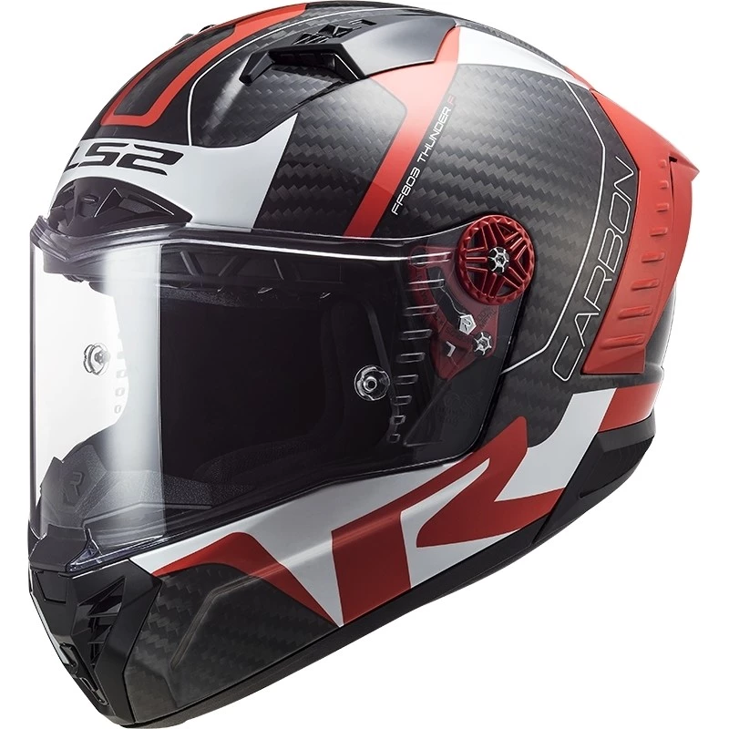 Tout neuf 💯 Casque Moto Full Carbon Ls2 FF805 THUNDER C Racing1 Rouge Blanc 🛒