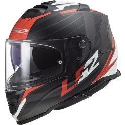 Acheter ✨ Casque Moto Intégral Double Visière Ls2 FF800 STORM Nerve Black Matt Red 🥰