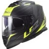 Budget 💯 Casque Moto Intégral Double Visière Ls2 FF800 STORM Nerve Noir Jaune Fluo Oapco 🥰