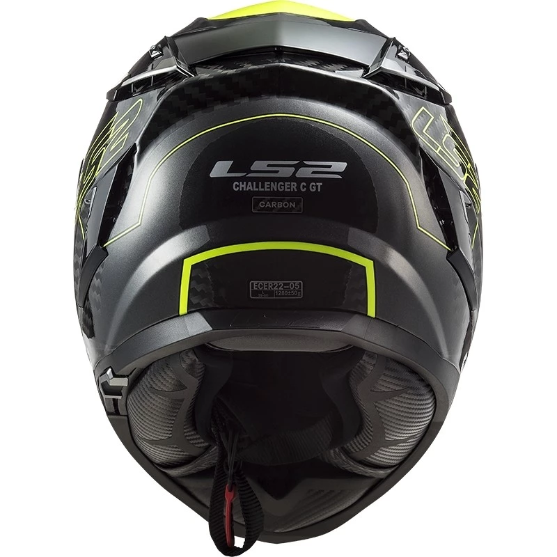 Grosses soldes 😉 Casque Moto Intégral En Carbone Ls2 FF327 CHALLENGER C Fold Jaune Fluo ✔️ – Image 7