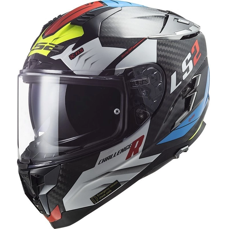 Les meilleures critiques de ❤️ Casque Moto Intégral En Carbone Ls2 FF327 CHALLENGER C Sporty Blanc 🌟