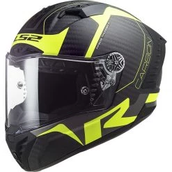 Bon marché 🎉 Casque Moto Intégral En Carbone Ls2 FF805 THUNDER C Racing1 Jaune Fluo Mat 🤩