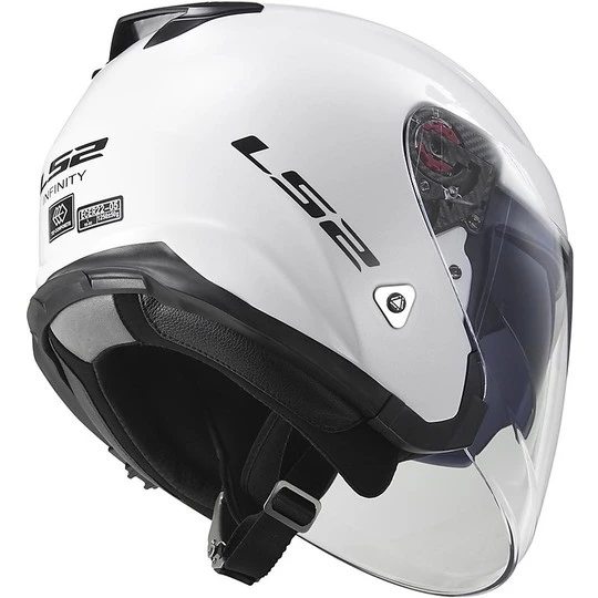 Les meilleures critiques de 👏 Casque Moto Jet LS2 OF521 Double Visor Infinity Mono Blanc 😀 – Image 3