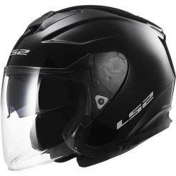Coupon 😍 Casque Moto Jet LS2 OF521 Double Visor Infinity Mono Glossy Black ⭐