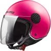 Vente flash ❤️ Casque Moto Jet Ls2 OF558 SPHERE LUX Solid Pink + Smoked Visor 🎉