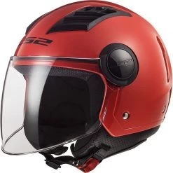 Grosses soldes 😉 Casque Moto Jet Ls2 OF562 AIRFLOW Rouge Solide 🤩
