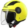 Vente flash 😀 Casque Moto Jet LS2 OF562 Airflow Solid Yellow Fluo 🥰