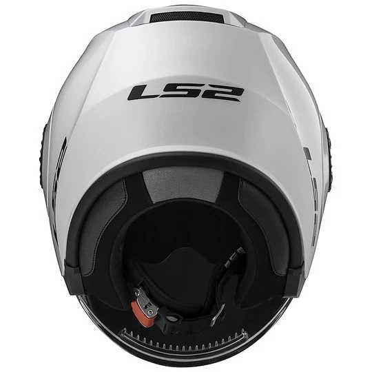 Meilleur prix 👏 Casque Moto Jet LS2 OF570 Verso Solid Double Visor Mono White 🛒 – Image 8