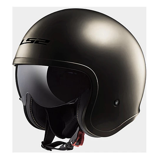 Meilleur prix 👏 Casque Moto Jet LS2 OF599 SPITFIRE Chrome Poli 🔔