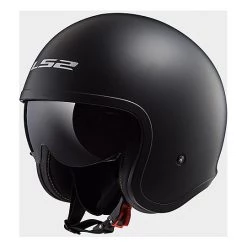 Coupon ✨ Casque Moto Jet LS2 OF599 SPITFIRE Noir Mat 😀