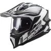 Acheter 😉 Casque Moto Off Road Touring En HPCF Ls2 MX701 Explorer ALTER Noir Mat Blanc 🔔