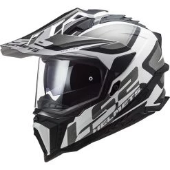 Acheter 😉 Casque Moto Off Road Touring En HPCF Ls2 MX701 Explorer ALTER Noir Mat Blanc 🔔
