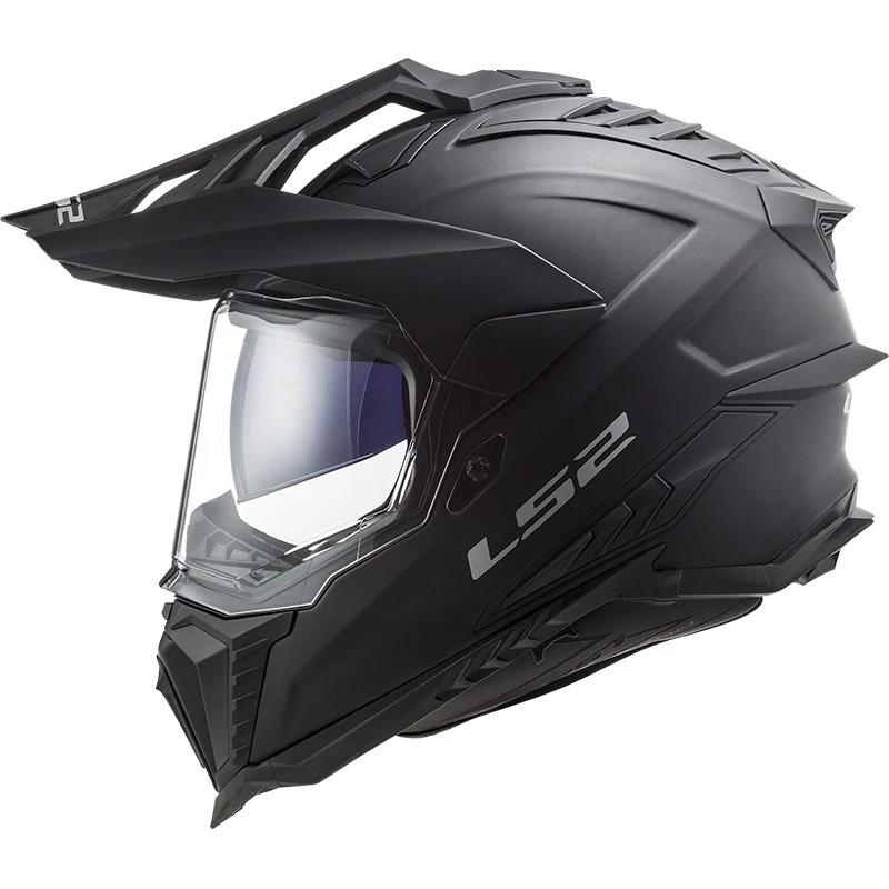Meilleure affaire đ Casque Moto Off Road Touring En HPCF Ls2 MX701 Explorer SOLID Noir Mat â â Image 2