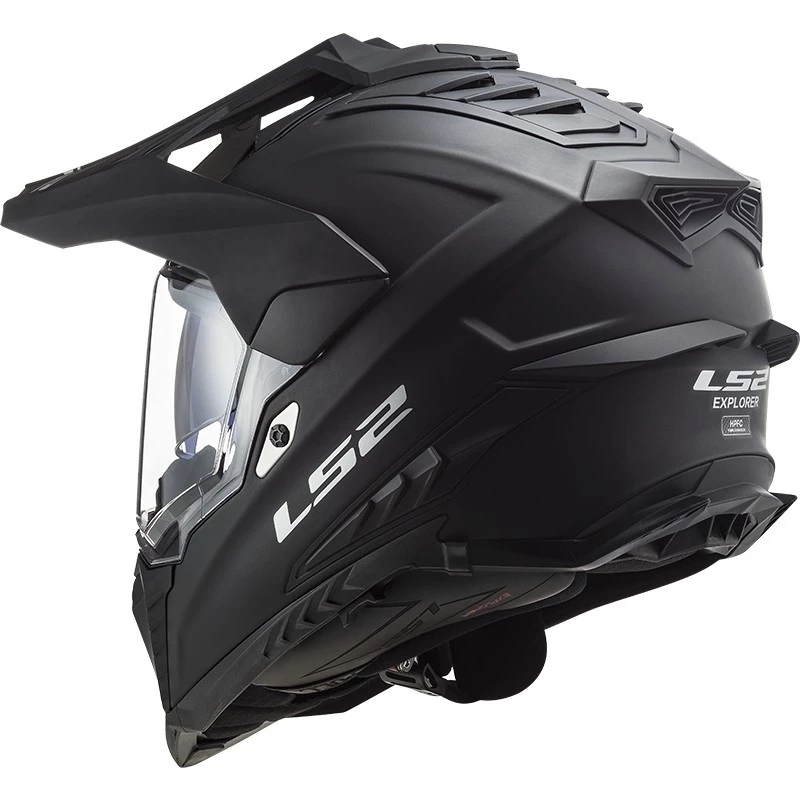 Meilleure affaire đ Casque Moto Off Road Touring En HPCF Ls2 MX701 Explorer SOLID Noir Mat â â Image 3