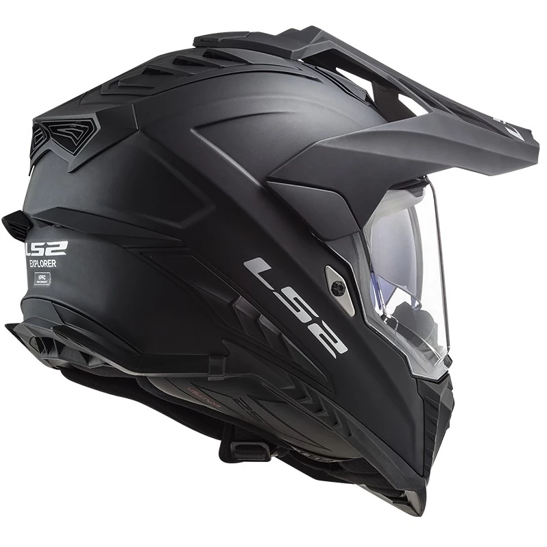 Meilleure affaire đ Casque Moto Off Road Touring En HPCF Ls2 MX701 Explorer SOLID Noir Mat â â Image 5