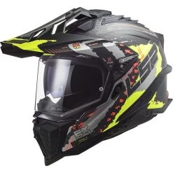 Sortie 👍 Casque Moto Touring Off Road En Carbone Ls2 MX701 Explorer C Extend Matt Fluo Jaune 👏