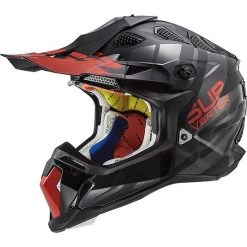 Sortie 🛒 Cross Enduro Casque De Moto Tout Terrain Ls2 MX470 SUBVERTER Troop Matt Black Red 😍