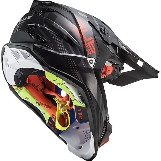 Sortie 🛒 Cross Enduro Casque De Moto Tout Terrain Ls2 MX470 SUBVERTER Troop Matt Black Red 😍 – Image 2