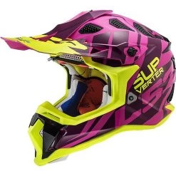 Meilleure vente 👍 Cross Enduro Casque De Moto Tout Terrain Ls2 MX470 SUBVERTER Troop Matt Pink Fluo Yellow 🤩