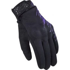Nouveau ✔️ Gants De Moto Pour Femmes En Tissu Imperméable Ls2 JET Black Purple CE 😀
