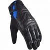 De gros ✔️ Gants Moto D'été En Cuir Et Tissu Ls2 All Terrain Black Blue ✨