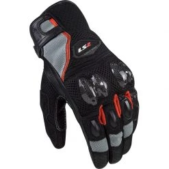 Bon marché 😀 Gants Moto Eté Cuir Ls2 Spark 2 AIR CE Noir Gris Rouge 🌟