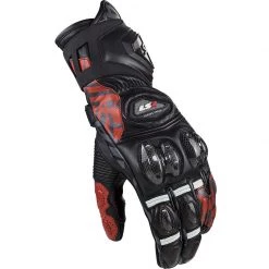 Meilleure vente 🤩 Gants Moto Racing Ls2 Feng CE Noir Rouge 🎉