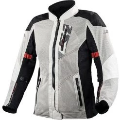 Promo 😉 Veste De Moto Technique D'été LS2 Alba Lady Certifiée Gris Clair ⌛