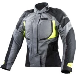 Remise ✔️ Veste De Moto Technique LS2 Phase Lady WP Certifiée Noir Gris Jaune Fluo 🌟
