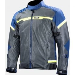 Acheter 💯 Veste Moto D'été Perforée LS2 Riva Man Gris Foncé Jaune Fluo ⌛